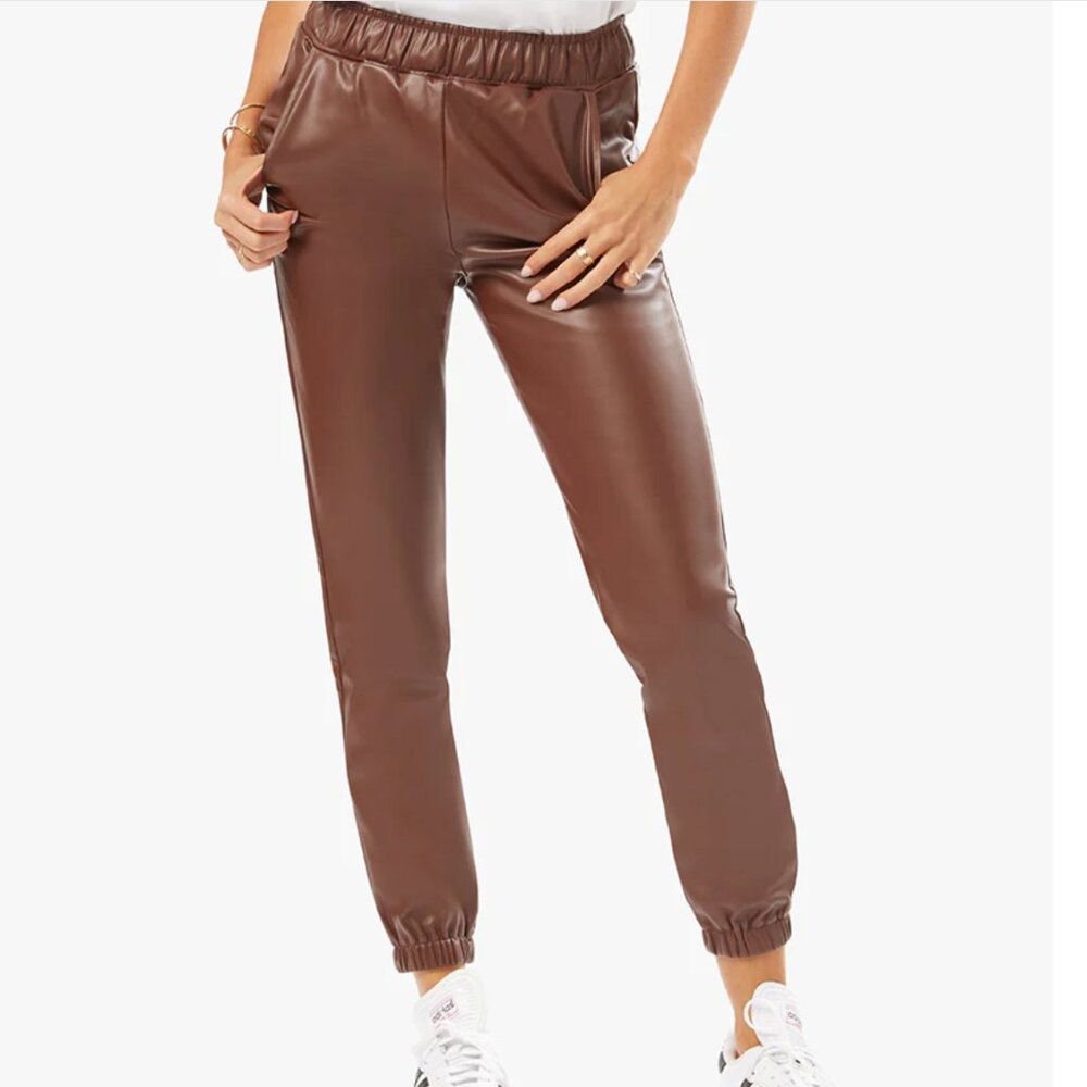 WEWOREWHAT Vegan Leather Jogger NWT - SZ MEDIUM